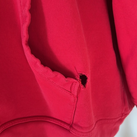 Oversized Distressed Vintage Burberry Hoodie - Picture 4 of 8